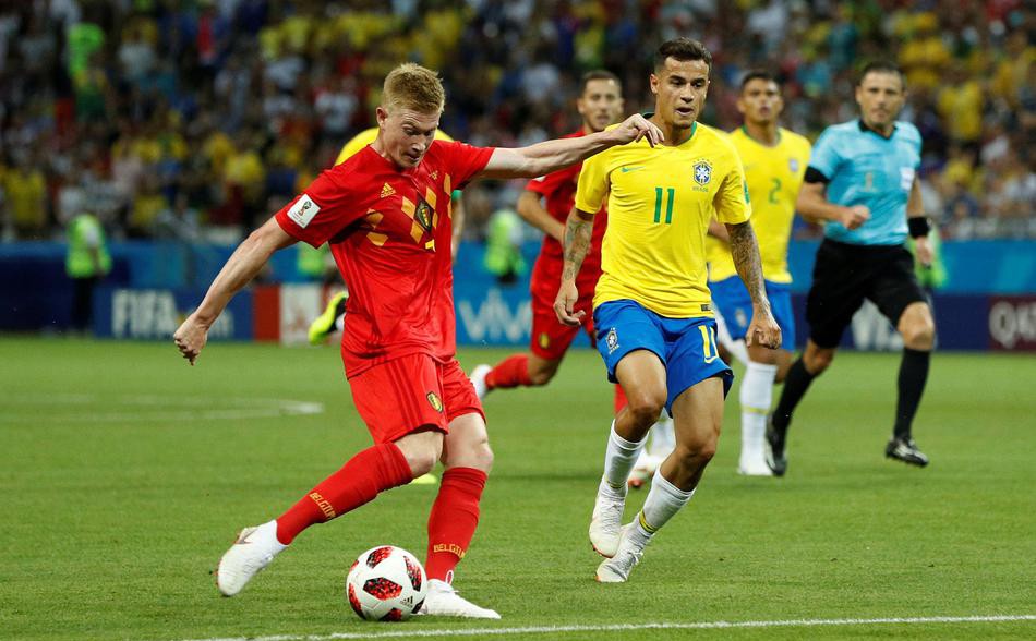 乌拉圭碾压里昂，德布劳内带队取胜